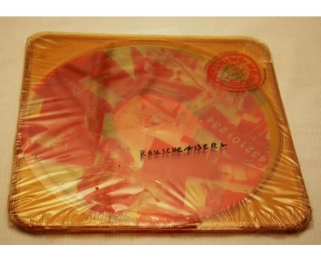 Artist: Robert Rauschenberg (American, 1925-2008). Title: "Speaking in Tongues [the Talking Heads record]". Medium: Vinyl rec