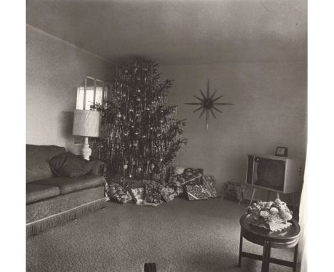 Artist: Diane Arbus (American, 1923-1971). Title: "Xmas Tree in a Living Room in Levittown, Long Island, N.Y". Medium: Origin