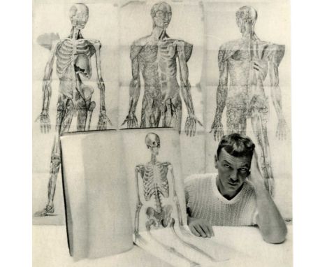 Artist: George Platt Lynes (American, 1907 - 1955). Title: "Skeletons with Penis". Medium: Original vintage photogravure. Dat