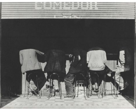 Artist: Manuel Alvarez Bravo (Mexican, 1902 - 2002). Title: "Los Agachados". Medium: Original photogravure. Date: Composed 19