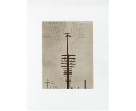 Artist: Tina Modotti (Italian/American, 1896 - 1942). Title: "Telegraph Lines". Medium: Original photogravure. Date: Composed