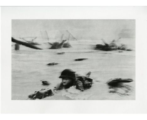 Artist: Robert Capa (Hungarian, 1913-1954). Title: "Omaha Beach, Normandy, France: D-Day, June 6, 1944 ["The Face in the Surf