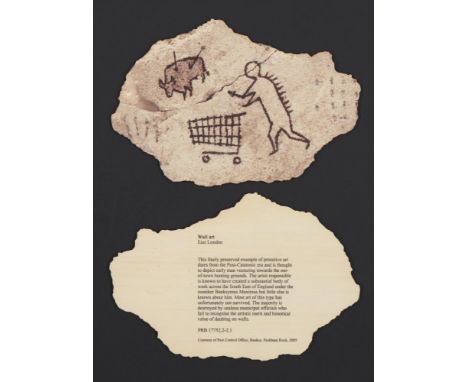 Artist: Banksy (English, b. c1973-75 | Active 1990 - Present). Title: "Peckham Rock". Medium: Color giclee and iris print on 