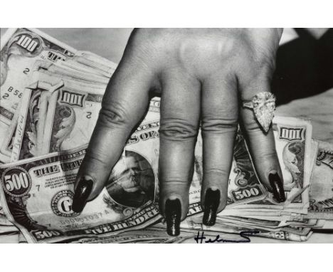 Artist: Helmut Newton (German/Australian, 1920-2004). Title: "Fat Hand and Dollars, Monte Carlo [standard format]". Medium: O