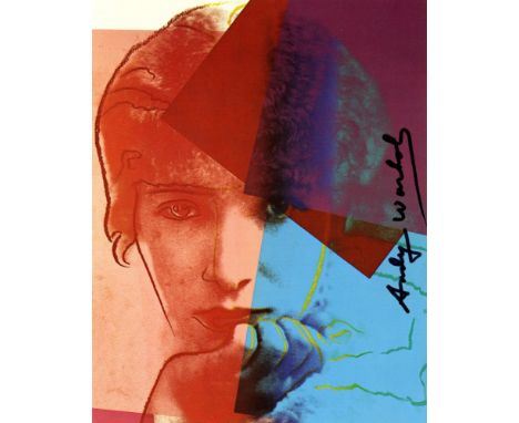 Artist: Andy Warhol (American, 1928 - 1987). Title: "Sarah Bernhardt [announcement/invitation]". Medium: Color offset lithogr