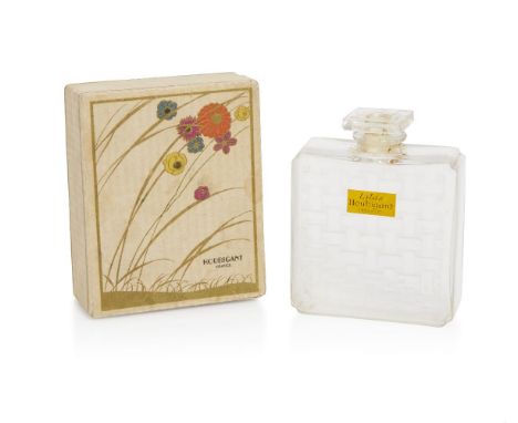 René Lalique (1860-1945), a glass scent bottle and stopper with original presentation box Houbigant - 8, Lilas, designed 1925