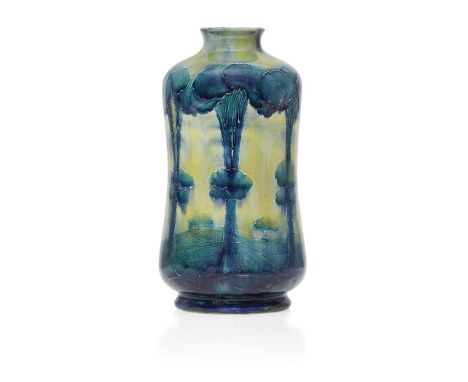 William Moorcroft (1872-1945), a Hazeldene pattern ceramic vase retailed by Liberty & Co      1902-1913, signed in green W Mo