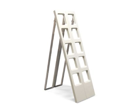 L & O Design, Roberto Lucci & Paolo Orlandini, a 'Scaleo' library ladder, produced by Velca, Milan      c.1980, stamped manuf