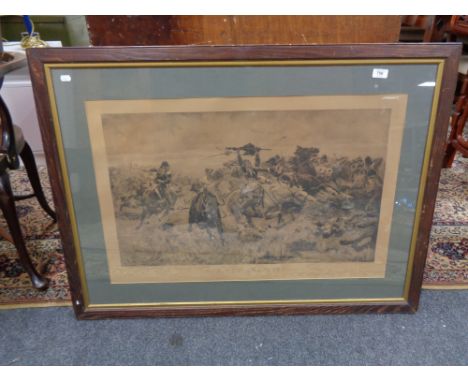 An early twentieth century Stanley Berkel black and white print - For God and King 