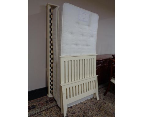A 3' contemporary bed frame with truckle interior with Dream Works Worcester divans