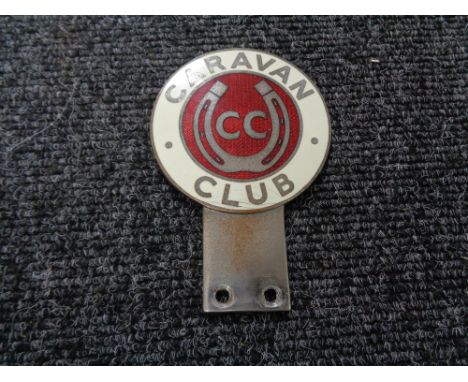 A vintage motor car badge - Caravan club 