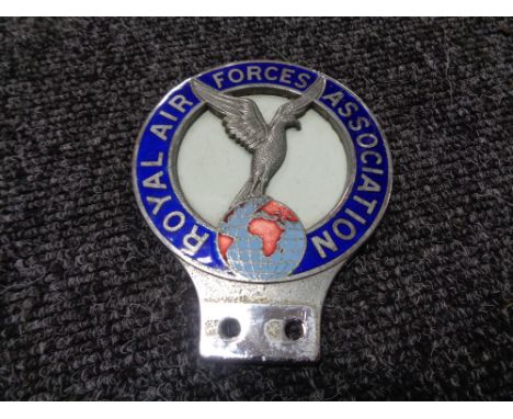 A vintage motor car badge - The Royal Airforces association 