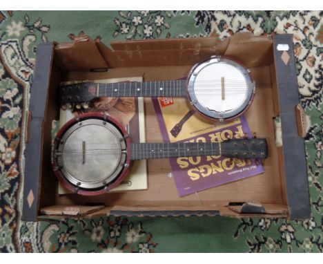 Two vintage ukulele 