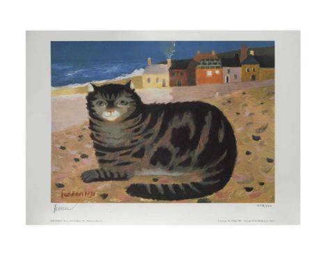 § Mary Fedden OBE, RA, RWA (1915-2012) Cat on a Cornish Beach, 1991signed 'Fedden' (lower left); numbered 478/500offset litho