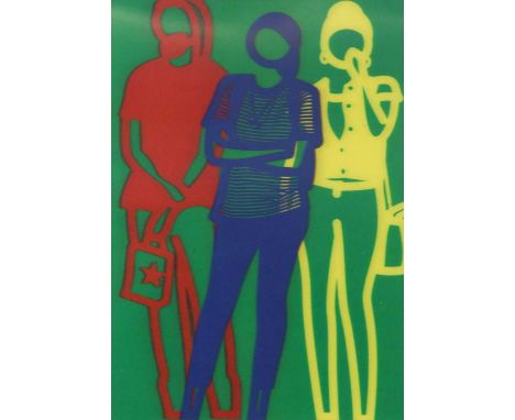 § Julian Opie (1958-), Krobath, a lenticular moving image print20 x 14cm
