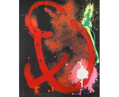 § John Hoyland RA (1934-2011) Rootsigned indistinctly and dated 92 (lower left); numbered 9/50silkscreen, unframed91 x 75cmTw