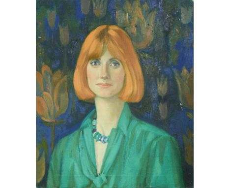 § Ursula McCannell ARCA, WICA (1923-2015) Portrait of Milva Sandison, 1989oil on canvas, unframed60.5 x 51cmLiterature:Illust