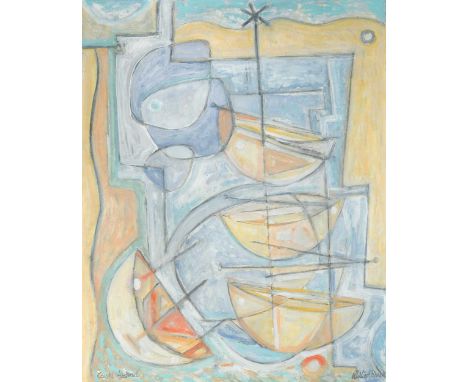 William Black (20th century) Coastal Abstractsigned 'William Black' (lower right)oil on paper laid to board, unframed71 x 56.