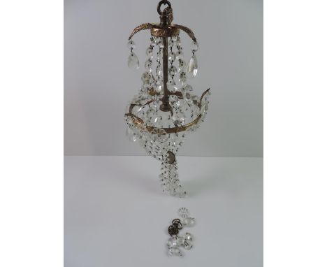 Glass Lustre Light Fitting 