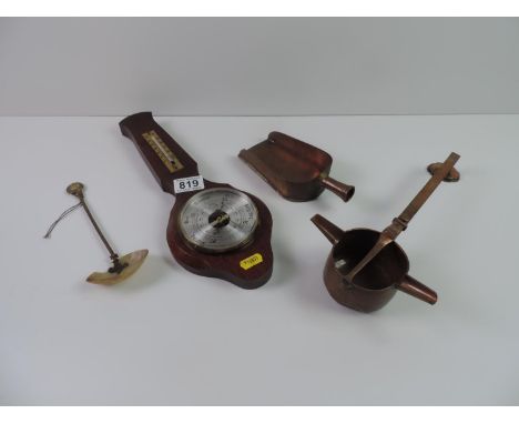Barometer, Copperware etc 