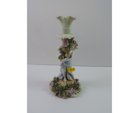 Schierholz Porcelain Figurine Candlestick - A/F 