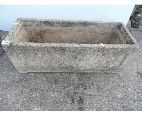 Oblong Concrete Planter 
