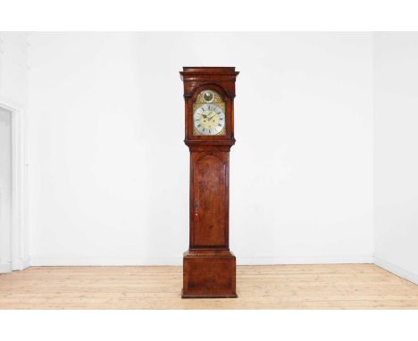 A George III walnut longcase clock by John Greaves of Newcastle, third quarter of the 18th century, the brass face set with a