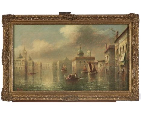 James Salt (1850-1903) - Venice, a pair, both signed (in red), oil on canvas, 34 x 59.5cm (2)  The artist traditionally calle