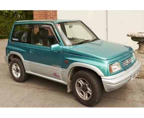 Motor Car. 1999 Suzuki Vitara JX, true metallic green, petrol, manual, 1590cc, mileage 53535, registration T482 SCH, VIN: VSE