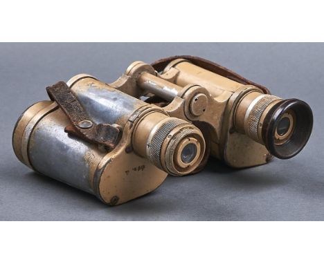 Binoculars. German WWII military issue, marked Dienstglas, 6x30, No 284168 and manufacturer's code ddx for Voigtlander  Paint