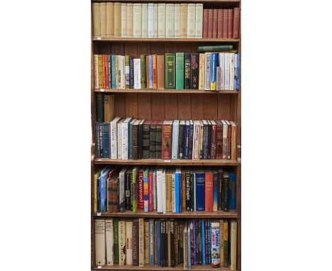 Five shelves of books, miscellaneous general shelf stock, to include Kipling (A. L) and (H. L) - Head-Dress Badges of the Bri