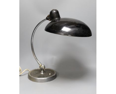 A 1930's ‘Kaiser Original’, chromium adjustable desk lamp,46 cms high