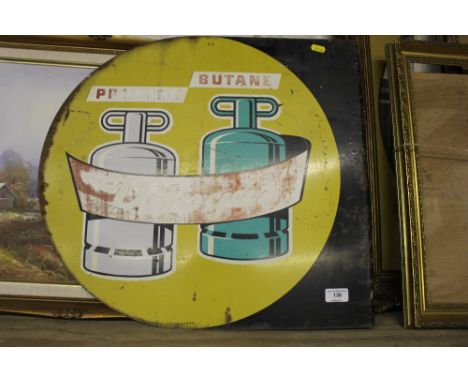 A French Propane enamel advertising sign