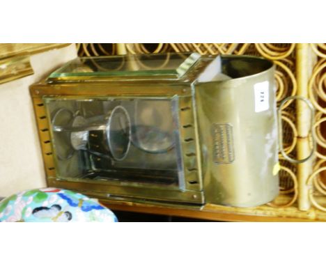 DEMPSTER MOORE AND CO. LD.  GLASGOW, LAMP 15.5" X 7.5" X 4.75"