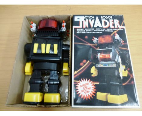 BOXED ACTION ROBOT INVADER MADE IN HONG KONG