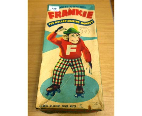 BOXED REMOTE CONTROL FRANKIE THE ROLLER SKATING MONKEY