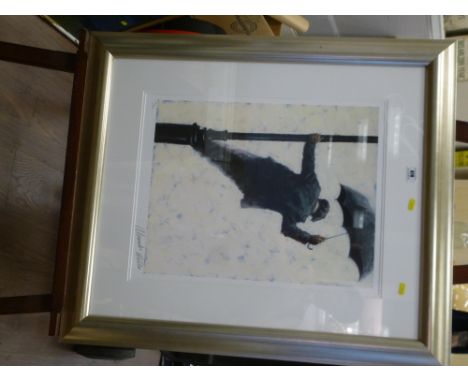 SIGNED LIMITED EDITION PRINT 'SINGIN' IN THE RAIN' 201/495 BY ALEXANDER MILLAR 21.5" X 17"