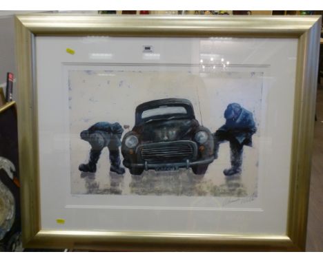 SIGNED ARTISTS PROOF PRINT 'SCRAPHEAP CHALLENGE' 51/75 BY ALEXANDER MILLAR 17.5" X 25"