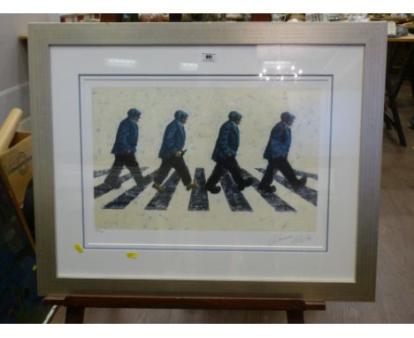 SIGNED LIMITED EDITION PRINT 'SHABBY ROAD' 268/295 BY ALEXANDER MILLAR 15.75" X 23"