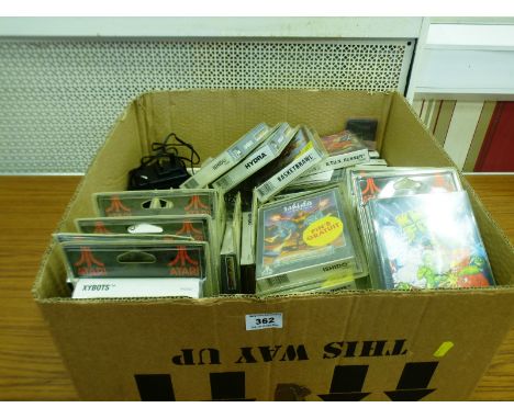BOXED ATARI LYNX CONSOLE WITH 3 ADAPTERS AND 50+ GAMES