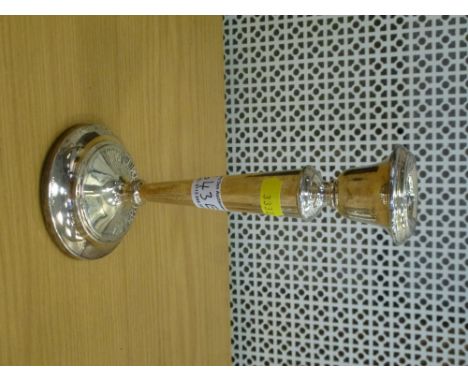 SILVER CANDLE STICK H: 8.25"