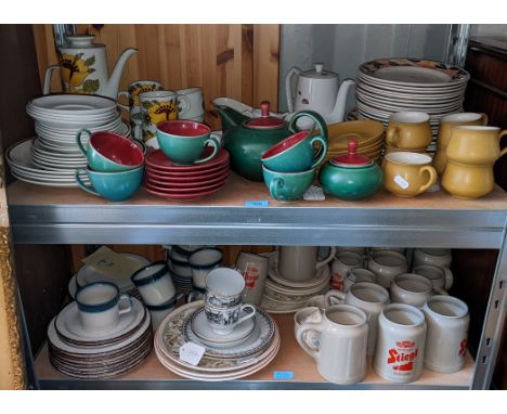 A mixed lot to include a retro J & G Meakin tea service, Wedgwood 'Blue Pacific' and other itemsLocation: If there is no cond