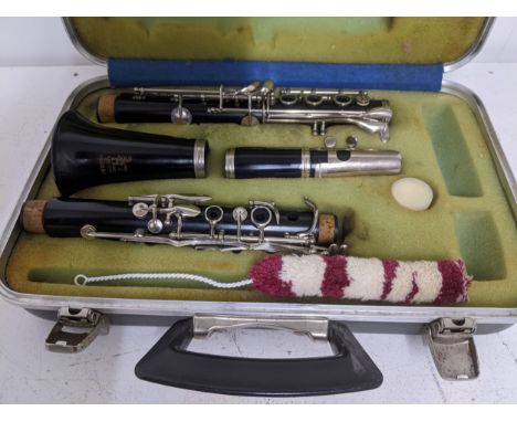 A Boosey & Hawkes, London clarinet, in a B & H Bandhite case.Location:If there is no condition report shown, please request