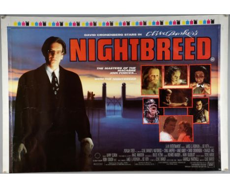 Three Horror film posters, Two British Quads for Nightbreed (1990) Printers Proof British & The Exorcist (R-1990), & a One sh