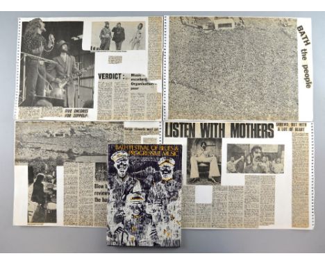 Bath Festival of Blues (1970) Music programme, acts included Led zeppelin, Pink Floyd, Frank Zappa, Jefferson Airplane, Moody