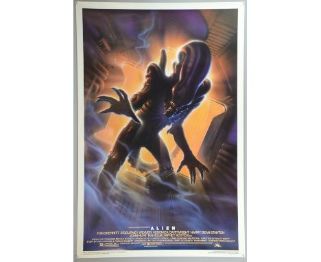 Alien (R-1994) 15th Anniversary One sheet film poster, style A, artwork by John Alvin, produced by Kilian Enterprises, rolled