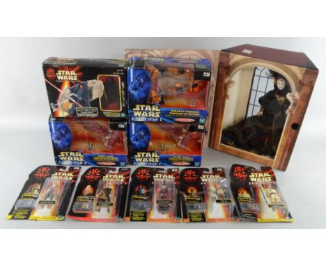 Star Wars Episode I, 28 boxed toys, all Hasbro including figures Obi-Wan Kenobi, Watto, Battle Droid, Amidala, Ody Mandrell, 