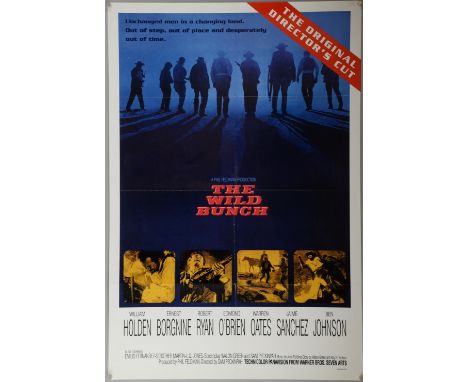 The Wild Bunch (R-1995) One sheet film poster, directed by Sam Peckinpah, Warner Brothers, folded, 27 x 40 inches