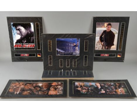 Eleven 35mm mounted film cel displays including Harry Potter, Gladiator, Lord of the Rings & others (11)