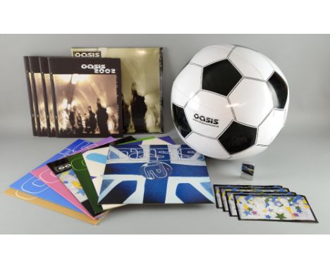 Oasis Heathen Chemistry, promo set including double vinyl sealed album, four 12 inch Vinyl one sided promo singles; Stop Cryi